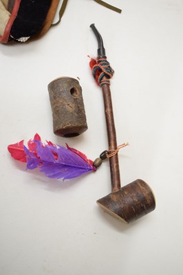 Lot 257 - Group of Native American beadwork-decorated garments and accessories (Ex 'Bristol Savages')