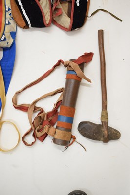 Lot 257 - Group of Native American beadwork-decorated garments and accessories (Ex 'Bristol Savages')