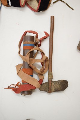 Lot 257 - Group of Native American beadwork-decorated garments and accessories (Ex 'Bristol Savages')