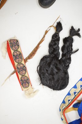 Lot 257 - Group of Native American beadwork-decorated garments and accessories (Ex 'Bristol Savages')