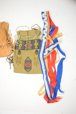 Lot 257 - Group of Native American beadwork-decorated garments and accessories (Ex 'Bristol Savages')