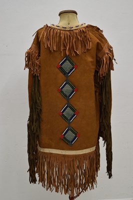 Lot 257 - Group of Native American beadwork-decorated garments and accessories (Ex 'Bristol Savages')