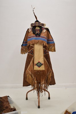 Lot 257 - Group of Native American beadwork-decorated garments and accessories (Ex 'Bristol Savages')