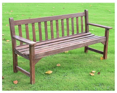 Lot 556 - Teak garden bench