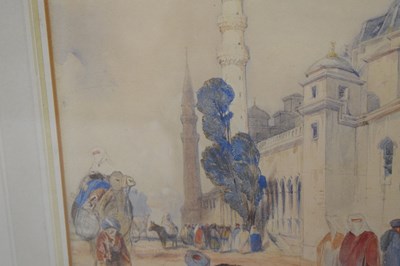 Lot 381 - Charles Bentley (1805-1854) - Watercolour - 'A Mosque', and one other