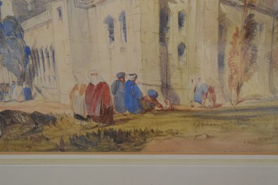 Lot 381 - Charles Bentley (1805-1854) - Watercolour - 'A Mosque', and one other