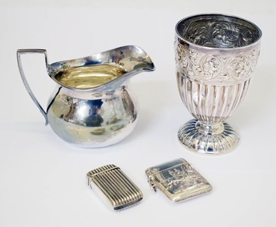 Lot 121 - Victorian silver cream jug, sponsor's mark of George Nathan & Ridley Hayes