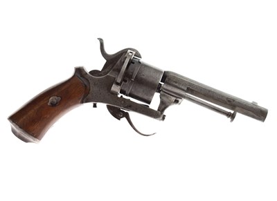 Lot 186 - 7mm six-shot Belgian pinfire revolver