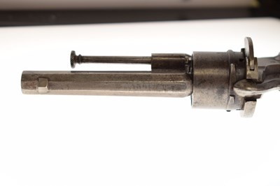 Lot 186 - 7mm six-shot Belgian pinfire revolver