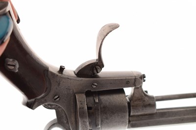 Lot 186 - 7mm six-shot Belgian pinfire revolver