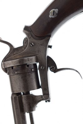 Lot 186 - 7mm six-shot Belgian pinfire revolver
