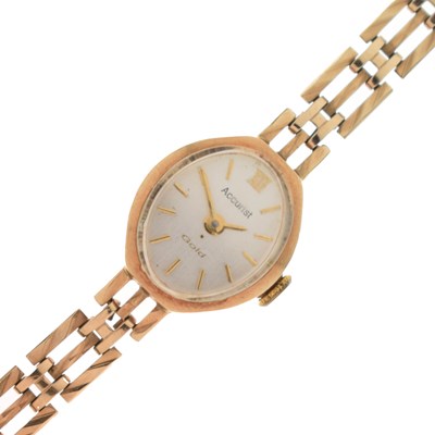 Lot 105 - Accurist - Lady's 9ct gold cocktail watch