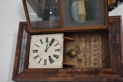 Lot 496 - Two spring-driven Vienna wall clocks plus American wall clock