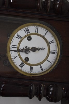 Lot 496 - Two spring-driven Vienna wall clocks plus American wall clock