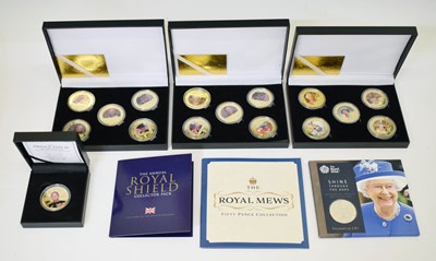 Lot 151 - Collection of commemorative coins and medallions celebrating the royal family