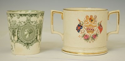 Lot 269 - Doulton Burslem Queen Victoria Diamond Jubilee beaker