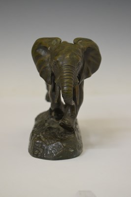 Lot 234 - Antoine-Louis Barye, (French, 1795-1875) - Animalier bronze model 'Elephant du Senegal'