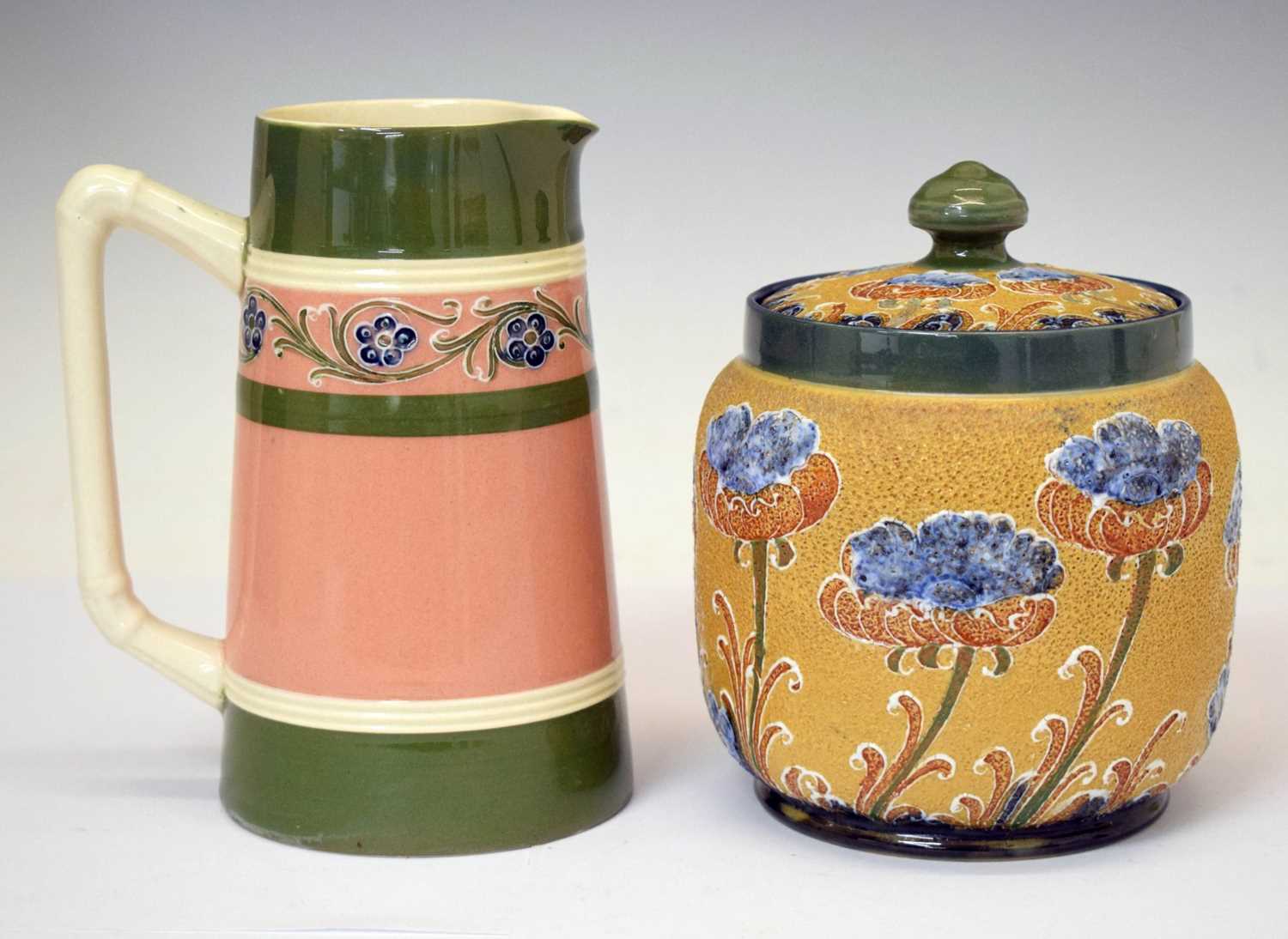 Lot 353 - William Moorcroft for James Macintyre & Co., Poppy Pattern tobacco jar