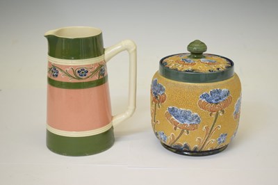 Lot 353 - William Moorcroft for James Macintyre & Co., Poppy Pattern tobacco jar