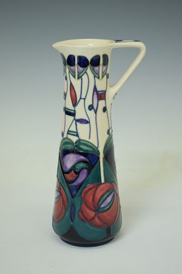 Lot 349 - Moorcroft pottery - 'Tribute To Charles Rennie Mackintosh' pattern ewer