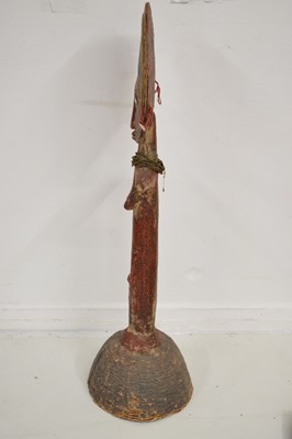 Lot 256 - Large African Ashanti (Asante) 'Akuaba' painted wooden fertility figure
