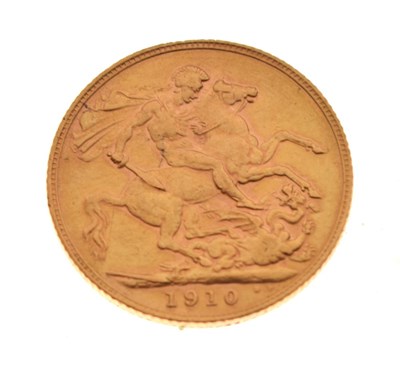 Lot 207 - Gold Coin - Edward VII sovereign, 1910