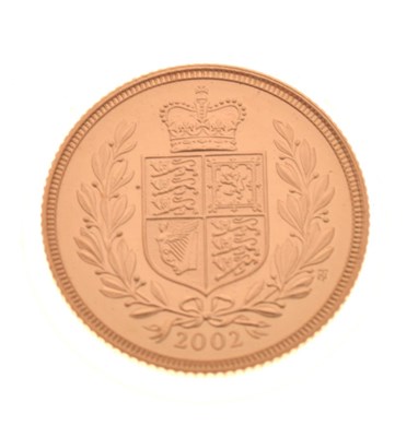 Lot 212 - Gold Coin - Elizabeth II Golden Jubilee Sovereign, 2002
