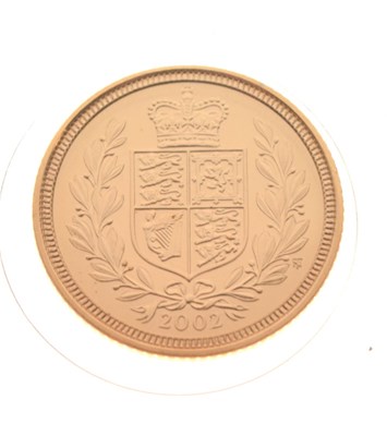 Lot 211 - Gold Coin - Elizabeth II Golden Jubilee half sovereign, 2002