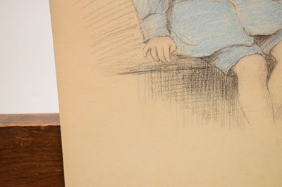 Lot 401 - Ethel Porter Bailey (British,1872-1944) - Colour chalk - 'Master Geoffrey Harmsworth'