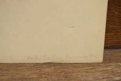Lot 401 - Ethel Porter Bailey (British,1872-1944) - Colour chalk - 'Master Geoffrey Harmsworth'
