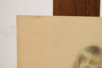 Lot 401 - Ethel Porter Bailey (British,1872-1944) - Colour chalk - 'Master Geoffrey Harmsworth'