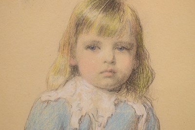 Lot 401 - Ethel Porter Bailey (British,1872-1944) - Colour chalk - 'Master Geoffrey Harmsworth'
