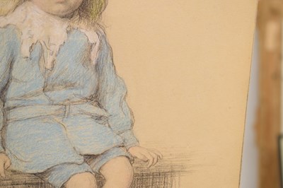 Lot 401 - Ethel Porter Bailey (British,1872-1944) - Colour chalk - 'Master Geoffrey Harmsworth'