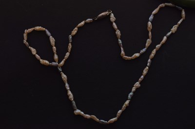 Lot 148 - Cultured pearl necklace with 9ct gold clasp, etc