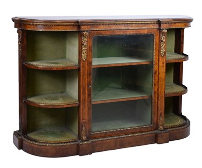 Lot 642 - Late 19th Century walnut and satinwood credenza