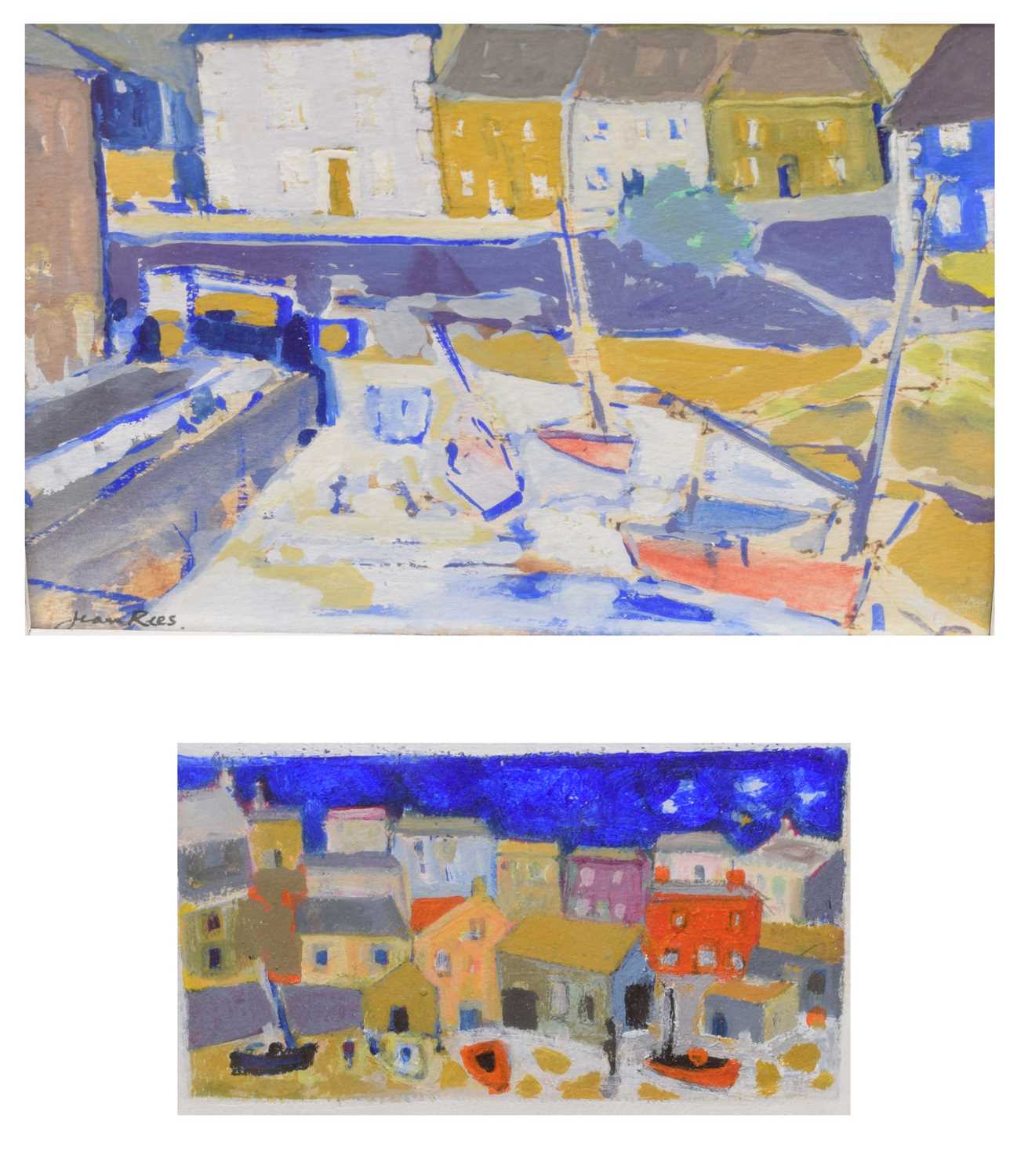 Lot 422 - Jean Rees ARWA (1914-2004) - Two harbour studies