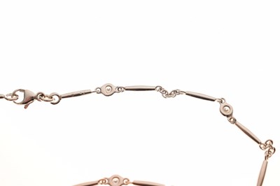 Lot 43 - Cartier diamond 18ct white gold necklace