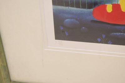 Lot 446 - Mackenzie Thorpe (British, b.1956) - Signed limited edition print - 'Walking the Horse'