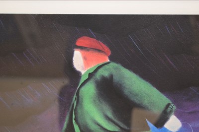 Lot 446 - Mackenzie Thorpe (British, b.1956) - Signed limited edition print - 'Walking the Horse'