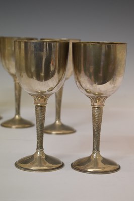 Lot 150 - Set of eight silver goblets commemorating the 600th Anniversary of Bristol