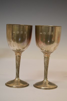 Lot 150 - Set of eight silver goblets commemorating the 600th Anniversary of Bristol