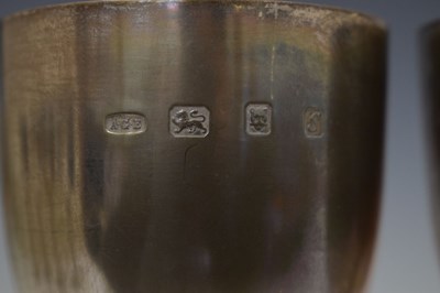 Lot 150 - Set of eight silver goblets commemorating the 600th Anniversary of Bristol