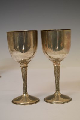 Lot 150 - Set of eight silver goblets commemorating the 600th Anniversary of Bristol