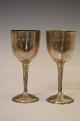 Lot 150 - Set of eight silver goblets commemorating the 600th Anniversary of Bristol