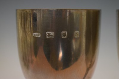 Lot 150 - Set of eight silver goblets commemorating the 600th Anniversary of Bristol
