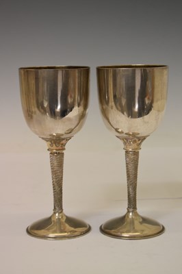 Lot 150 - Set of eight silver goblets commemorating the 600th Anniversary of Bristol