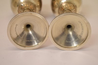 Lot 150 - Set of eight silver goblets commemorating the 600th Anniversary of Bristol