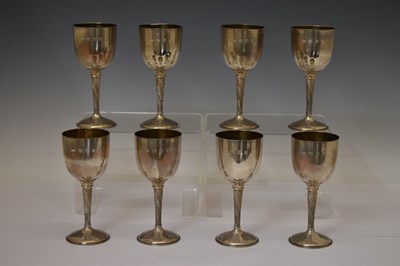 Lot 150 - Set of eight silver goblets commemorating the 600th Anniversary of Bristol