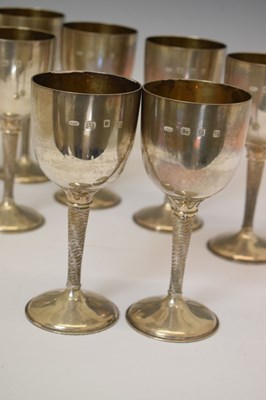 Lot 150 - Set of eight silver goblets commemorating the 600th Anniversary of Bristol