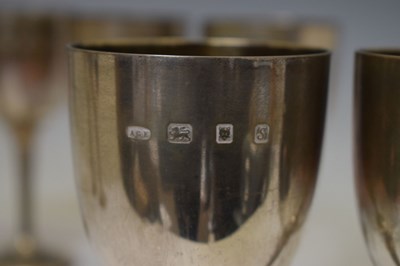 Lot 150 - Set of eight silver goblets commemorating the 600th Anniversary of Bristol